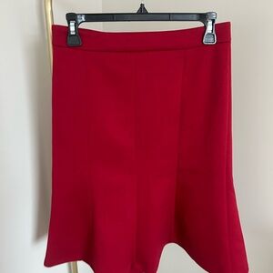 Ann Taylor Red A-Line Women's Skirt